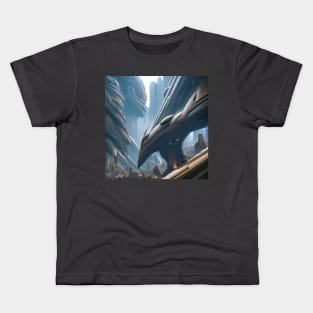 alien sci-fi art design Kids T-Shirt